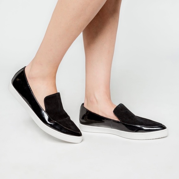 Aldo black pointed toe slide-on flat - Picture 2 of 4